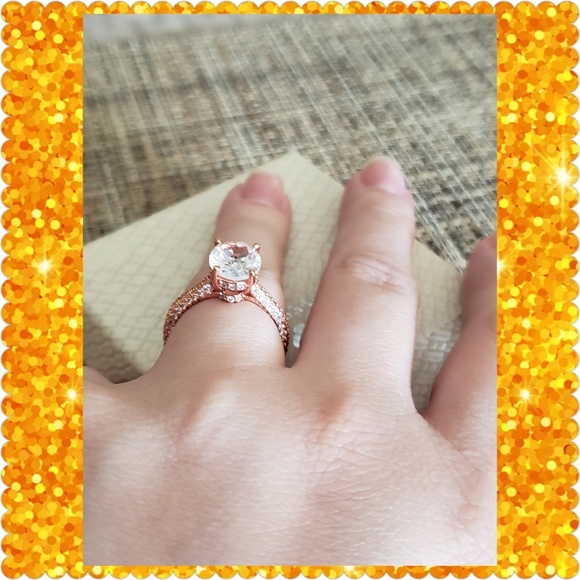 SIZE 8💥FLASH SALE💥❤18K Rose Gold Sapphire❤ - Picture 5 of 8